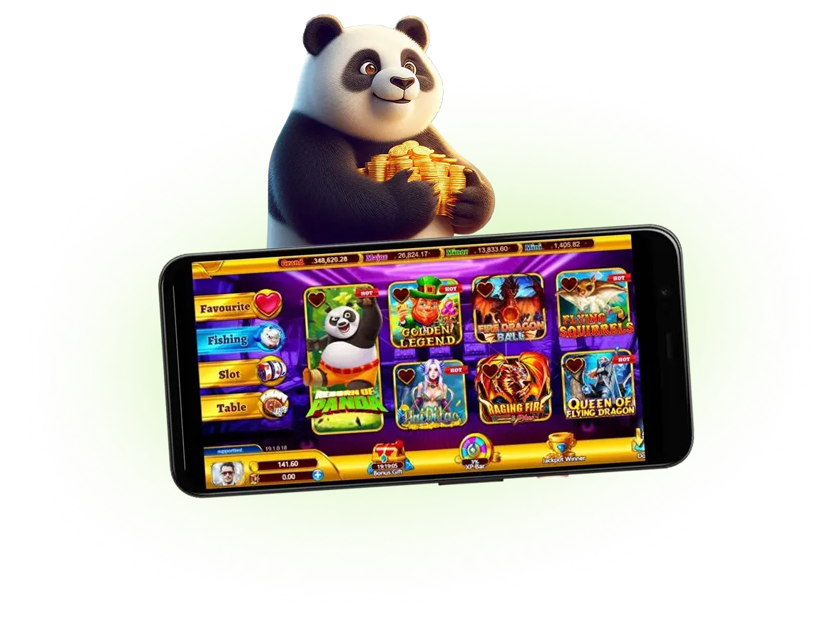 Panda Master mobile app fish games interface